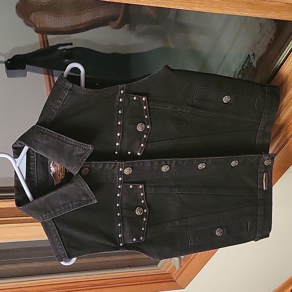 Harley denim vest